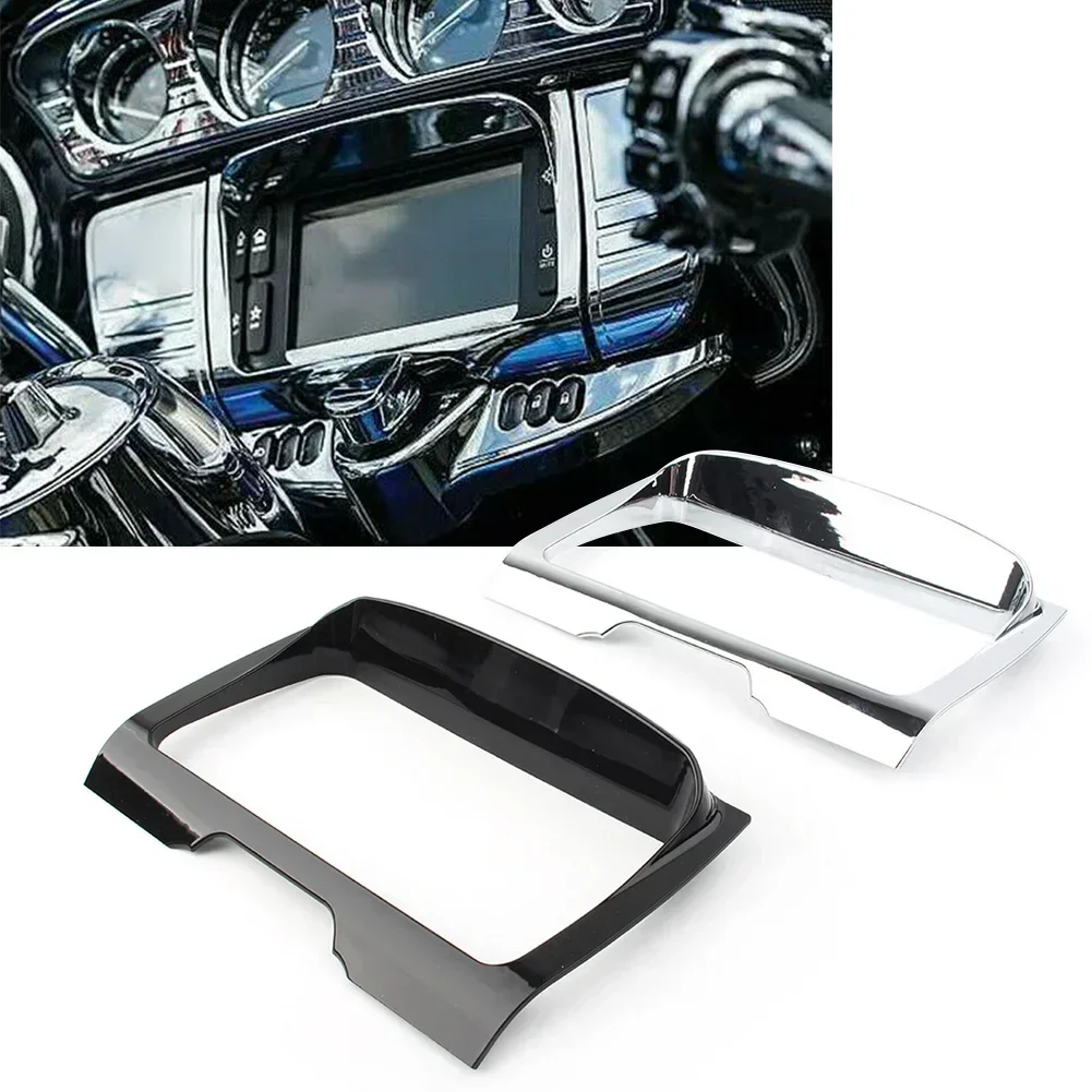 

Для Harley Vivid Black Radio Trim Bezel Center Stereo Accent Cover Trim Frame 2014-2019 Electra Glides/Street & Tri Glides