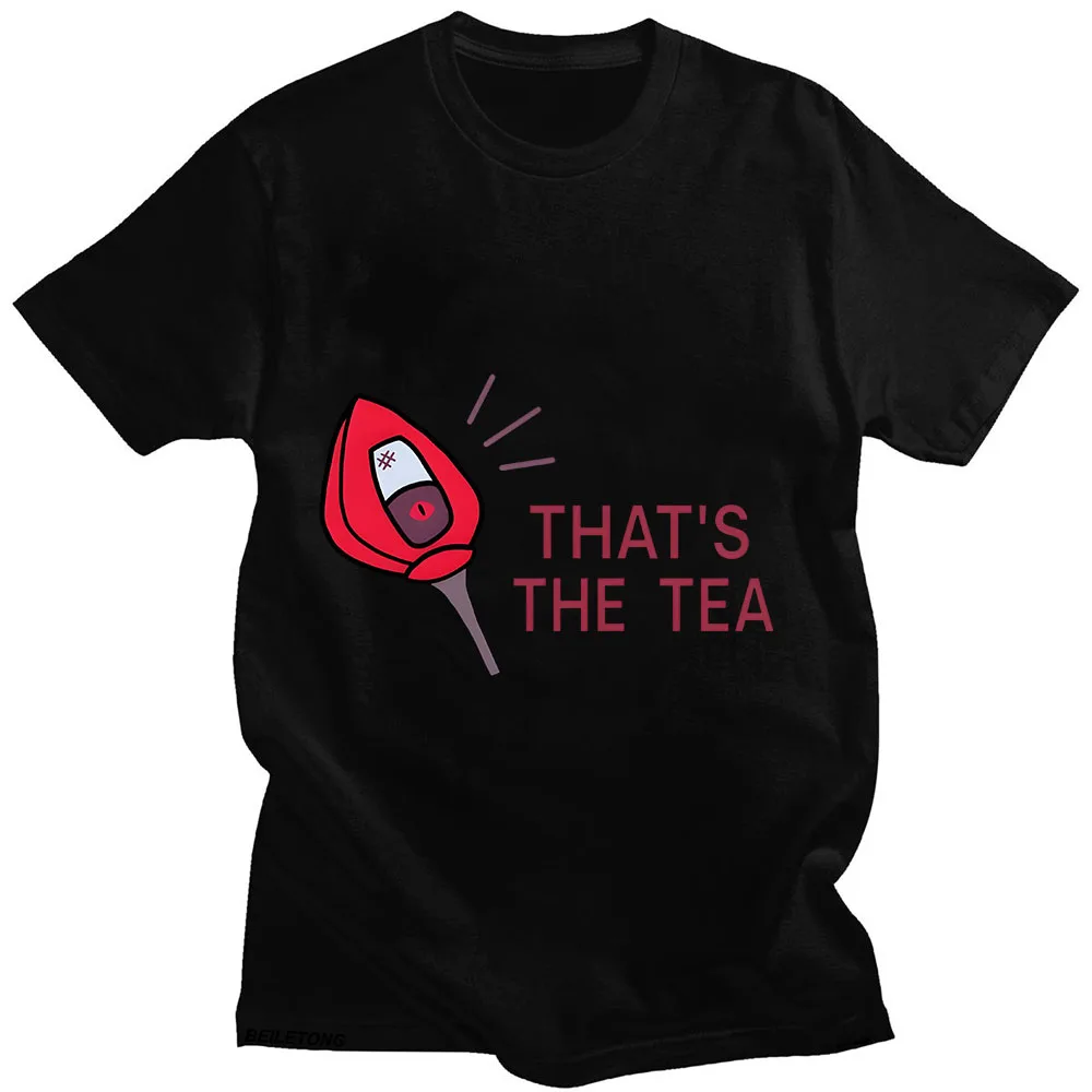 كارتون أنيمي طباعة تي شيرت ، قصيرة الأكمام تي شيرت ، س الرقبة أعلى ، ملابس لطيف ، مدرب Helluva ، كاواي كوميدي ، جودة عالية