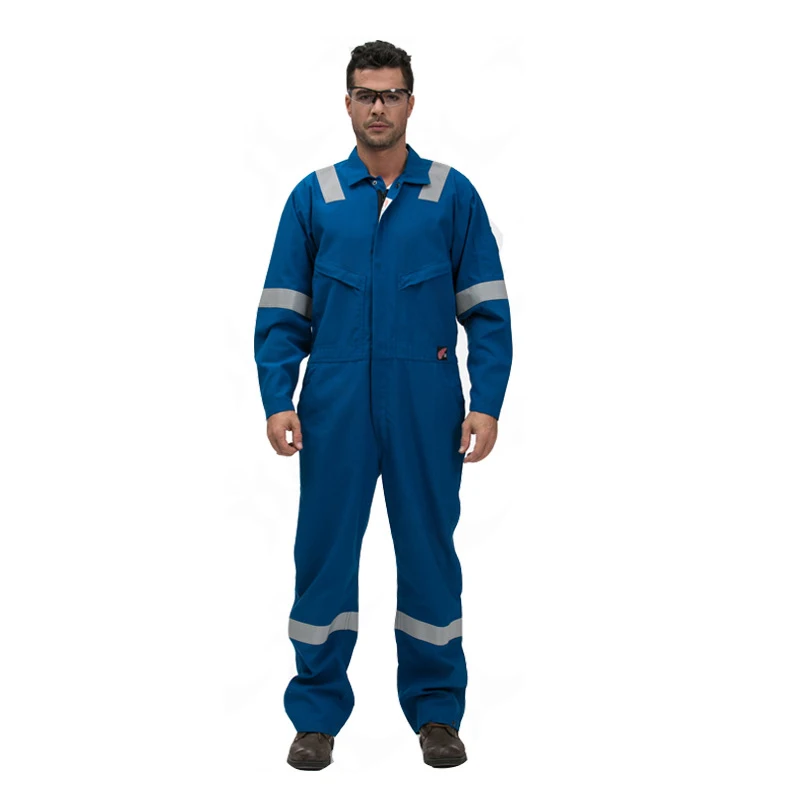 Wholesale Stock Hi Vis Reflective Work Wear Uniforms Customizable Outdoor Work Clothes Overalls Coverall for Men Logo Support