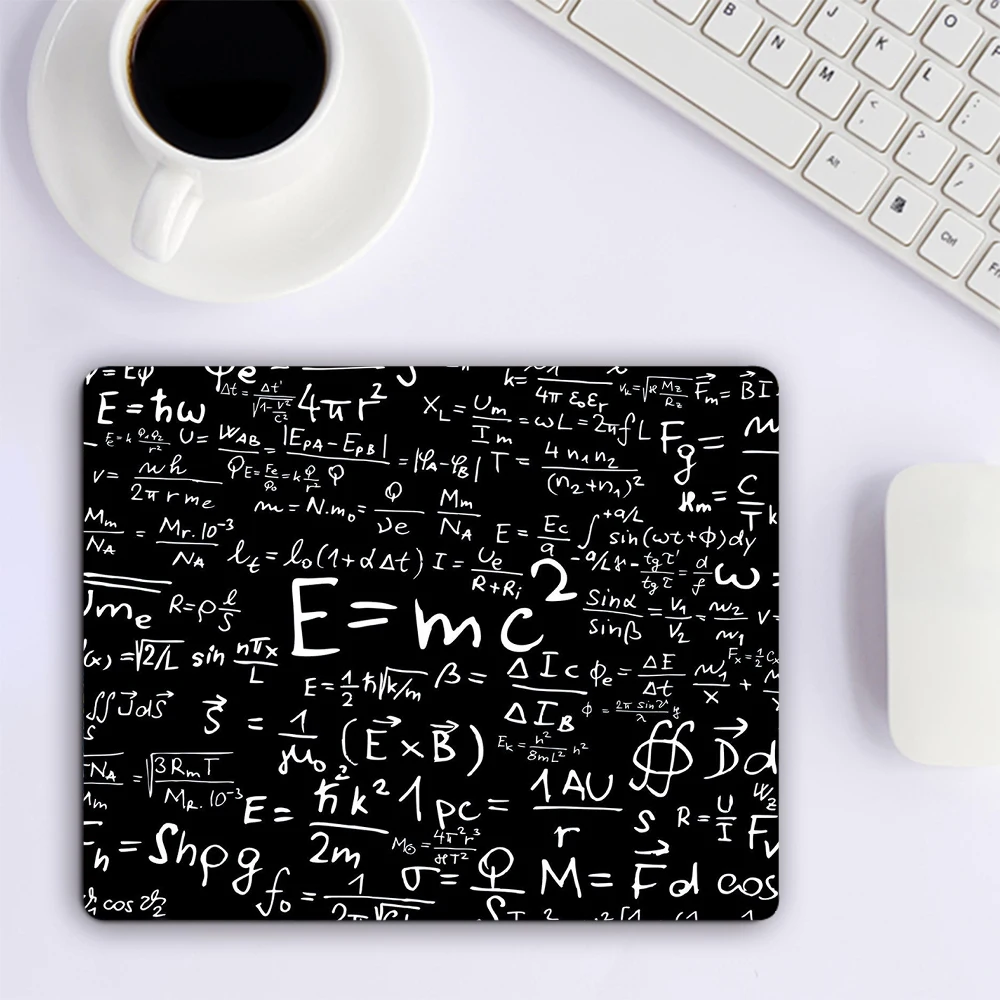 Geometric Math Formula Small Mouse Pad Computer Gaming Accessories Keyboard Mouse Mat Desk Pad PC Gamer Mousepad Laptop Mausepad