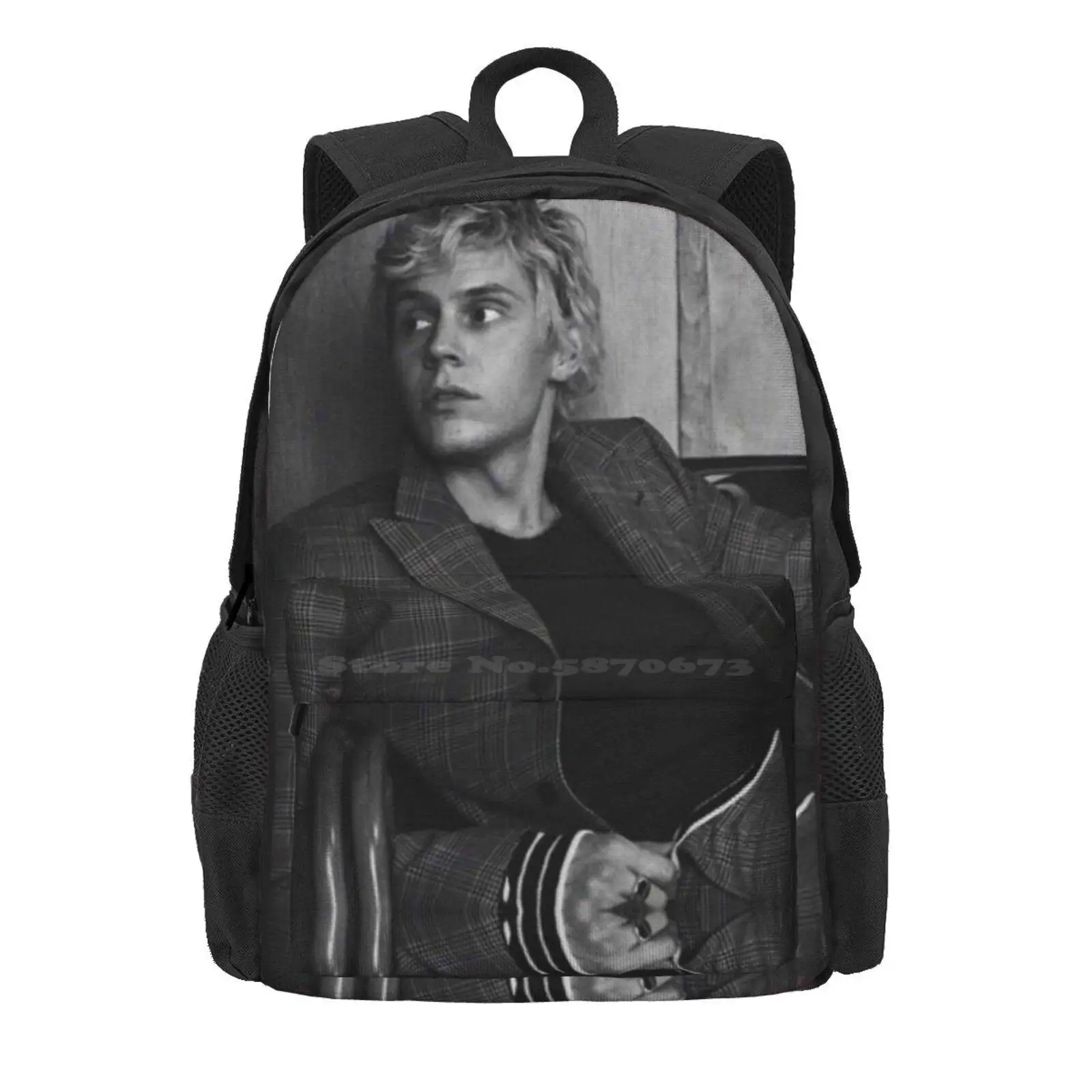 Evan Peters Hot Sale Schoolbag Backpack Fashion Bags Evan Peters