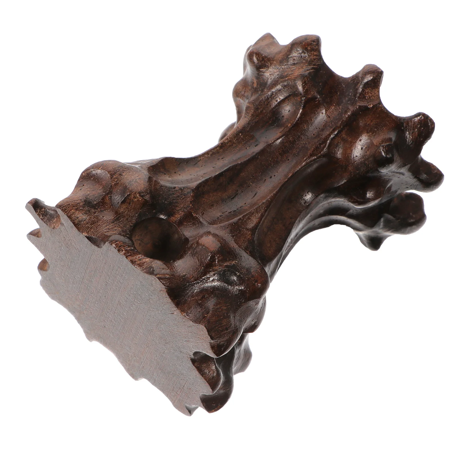 

1Pcs Wood Crystal Ball Pedestal Creative Carving Base Decorative Holder Stand Display Base Premium Quality Natural Texture