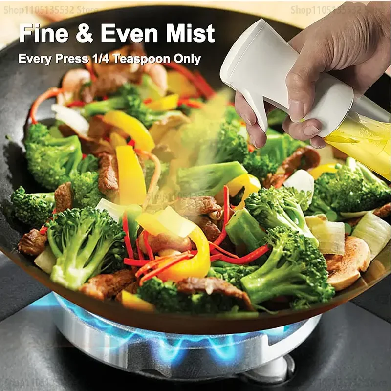 200/300/500ml Oil Spray Bottle BBQ Cooking Olive Oil Sprayer Plastic Baking Oil Spray Empty Bottle Vinegar Bottle or Oil Brush