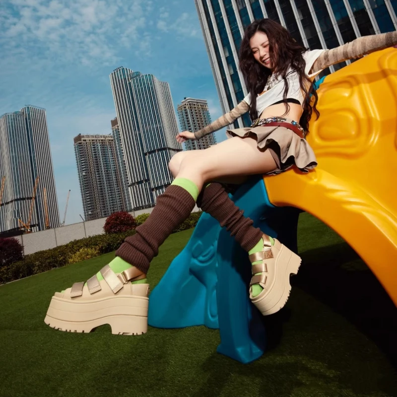 Women Summer High high heels S - Women'S Fashion Velcro Sneakers 评论和价格