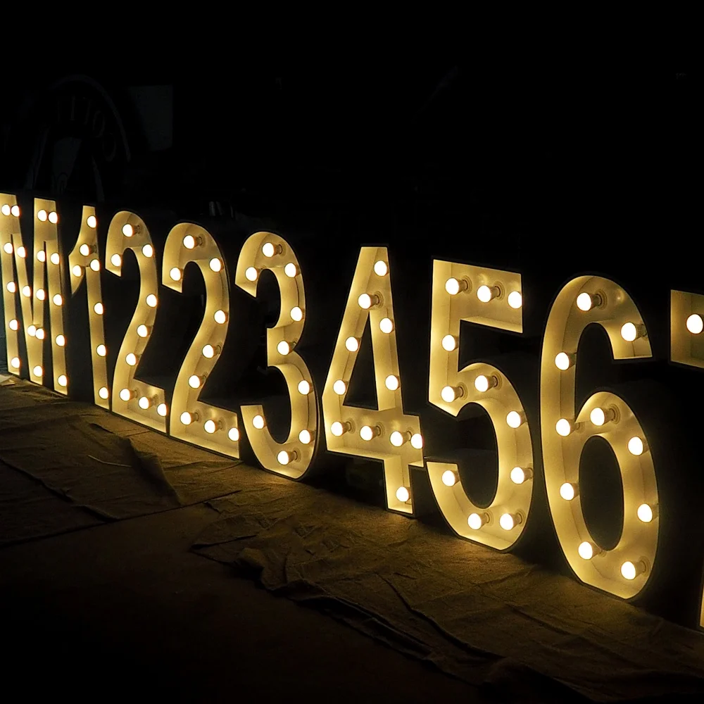 Groot LED-verlichtend Marquee Letters Sign - Groot gigantisch verlicht alfabet voor feesten en evenementen