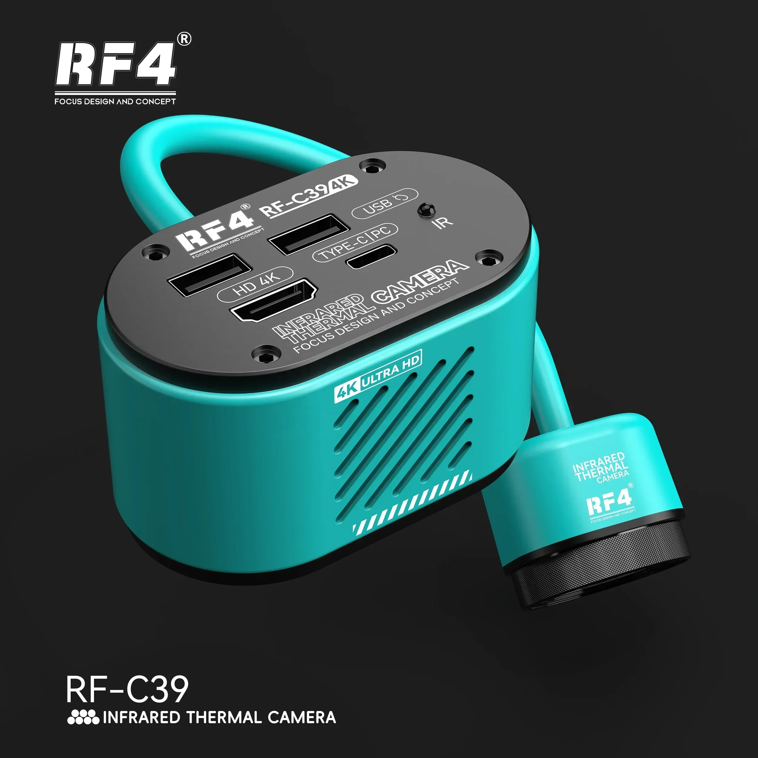 2026   RF4 new dual-spectral thermal imaging camera RF-C39, captures both visible and infrared thermal images of objects