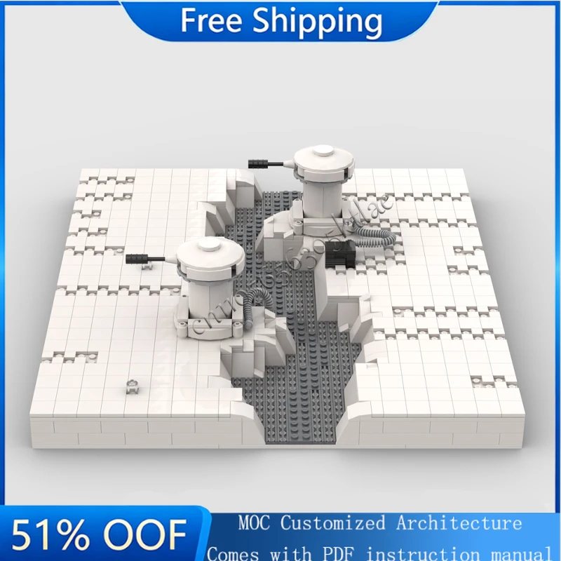 957 PCS MOC Snow Planet Battlefield Scene Building Blocks Kid Education Assembly Toy Birthday Display Gifts Educational DIY Set