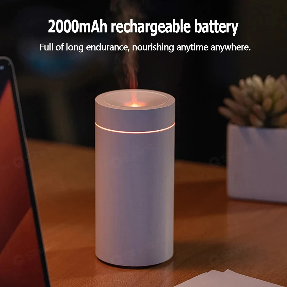 2000mAh Rechargeable Car Aroma Diffuser Car Diffuser Essential Oils Diffuser Mist Sprayer Mini Humidifier for Car Home Office