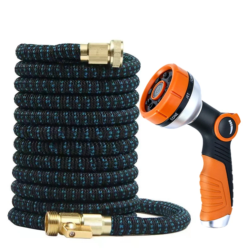 

Расширяемый волшебный садовый шланг 25–100 футов, 8-функциональный водяной пистолет высокого давления, инструмент для полива домашнего сада, садовый шланг