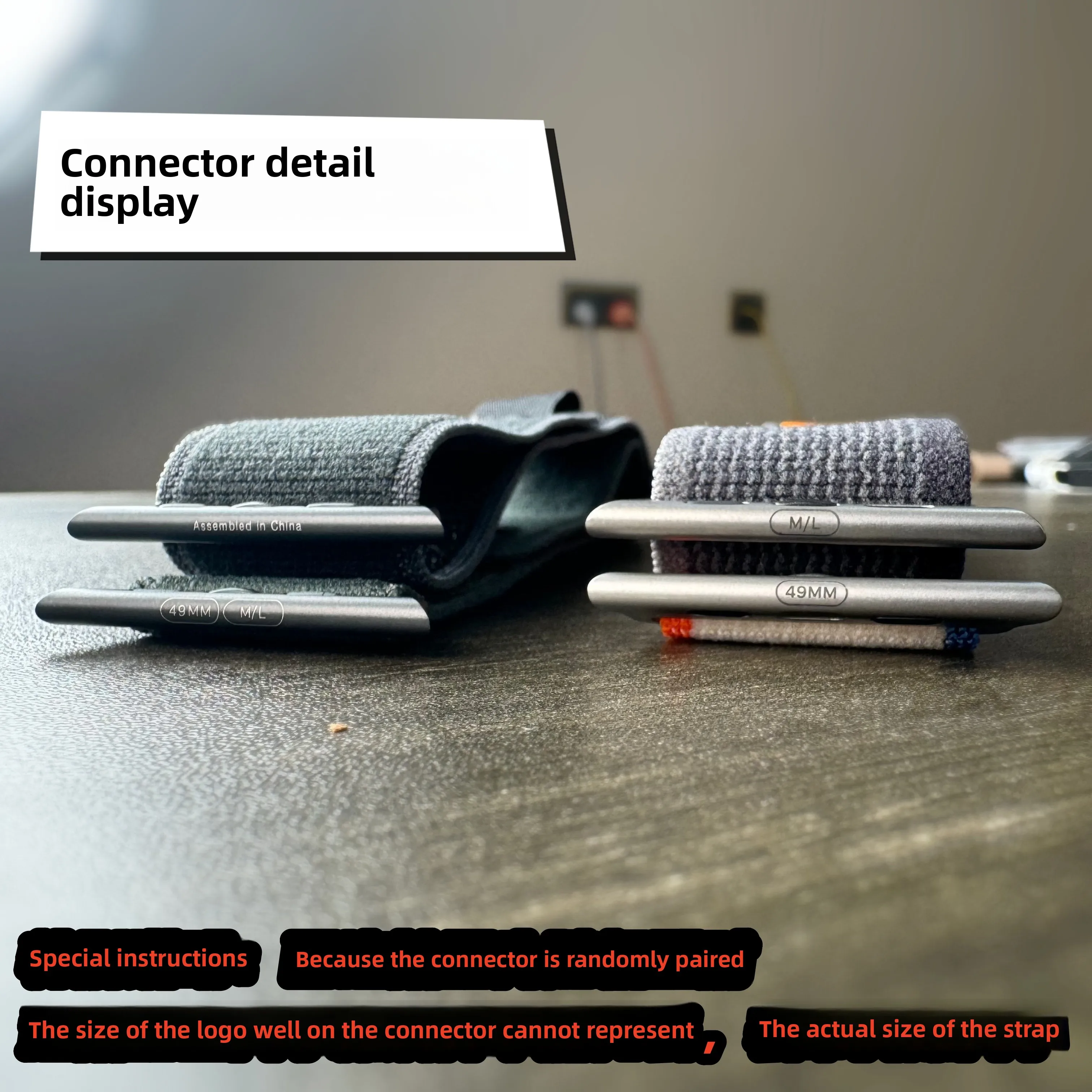 For the Apple Watch Ultra2 S10/8 9 se titanium connector ring strap 46mm 49mm highend strap for summer waterproof outdoor sports