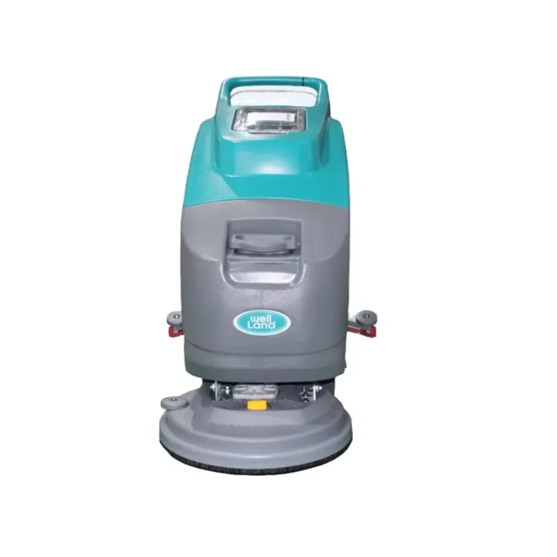

Hot Commercial Electric Walk Behind Floor Scrubber Quiet Multi Surface Cleaner Hand Push Polisher