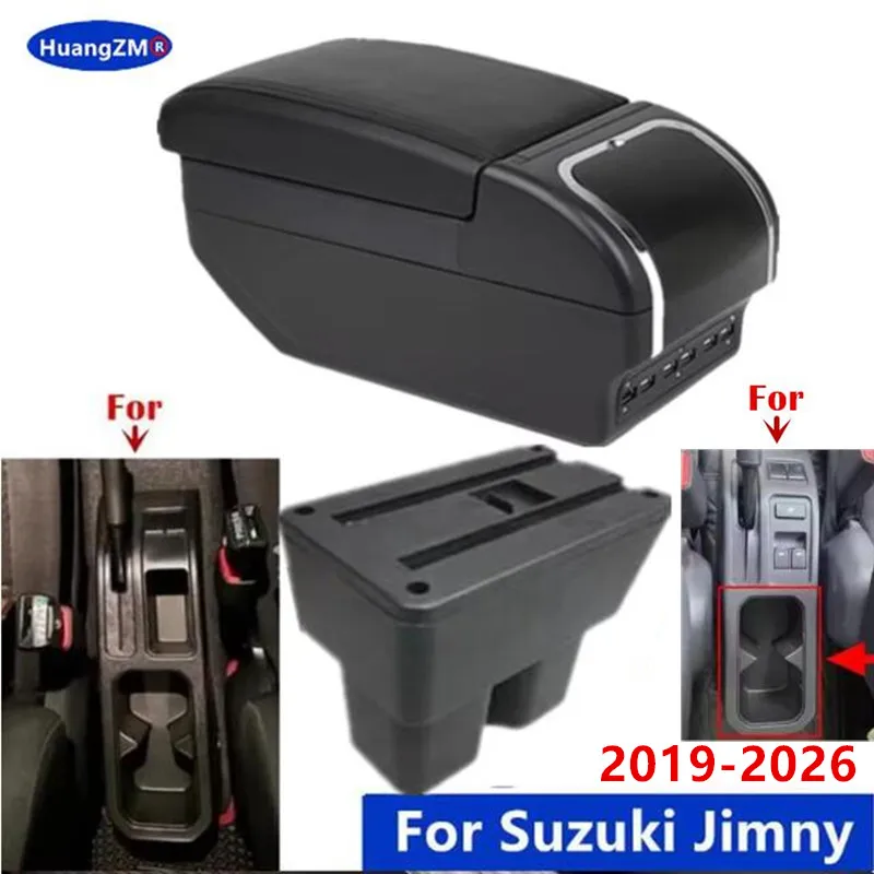 Für Suzuki Jimny Armlehnenbox Für Suzuki Jimny JB74 JB64W Auto-Armlehne 2019-2026 Aufbewahrungsbox Spezielles Nachrüst-Autozubehör