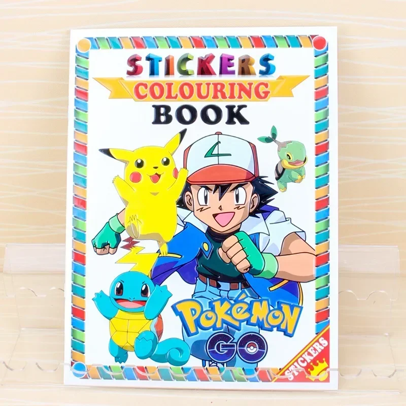 Pokemon Anime Painting Coloring Book Children Cute Cartoon Figure Pikachu Learning Creative Painting Books Stationery Kids Gift