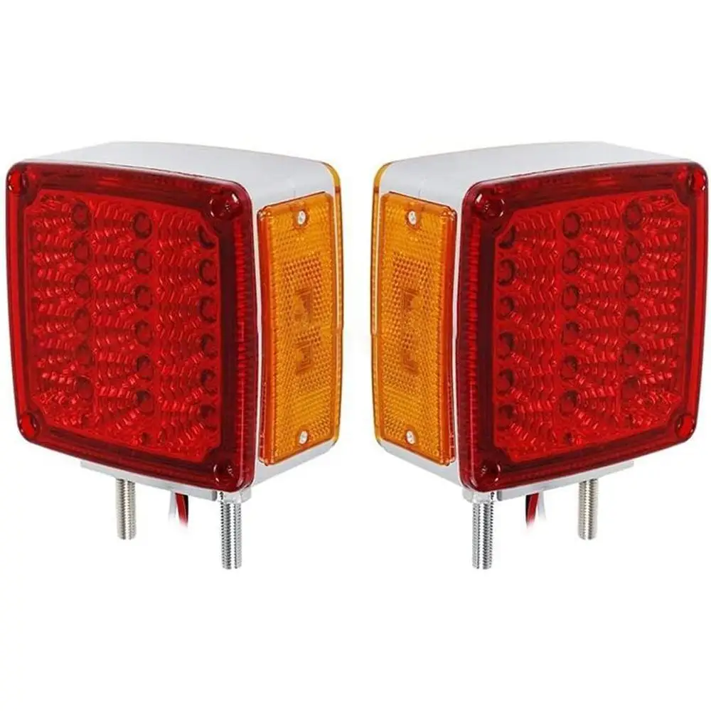 2 x LED tail lights  Fit for trucks, trailers, buses, and other vehicles with 12V rated voltage