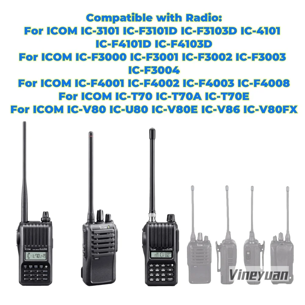 BP-265 BP-264 BP-298 Klips do paska baterii do ICOM IC-F4002 IC-F3003 IC-F4003 IC-T70A IC-T70E IC-V80 IC-U80 IC-V80E Walkie Talkie