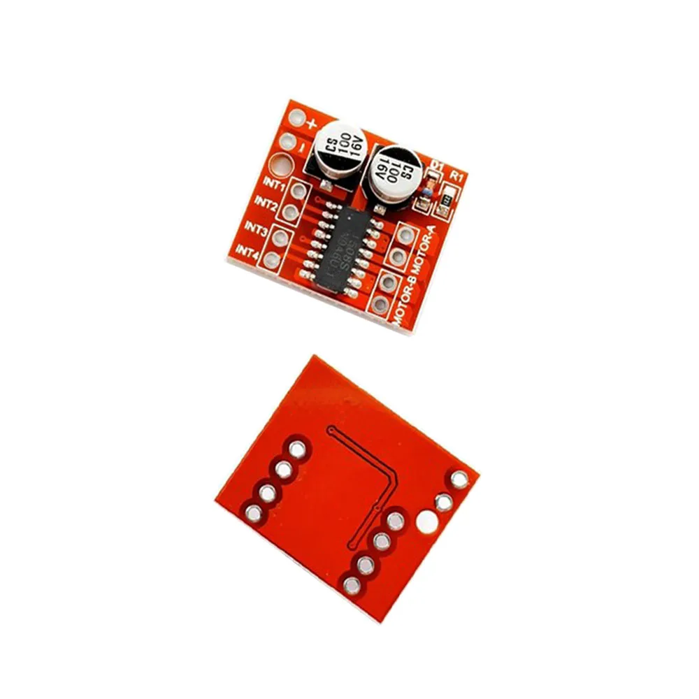 MX1508 DC 모터 드라이버 모듈, 양방향 PWM 속도, 듀얼 H-브리지 스텝퍼 모터 드라이버, L298N, DC 2V-10V, 1.5A