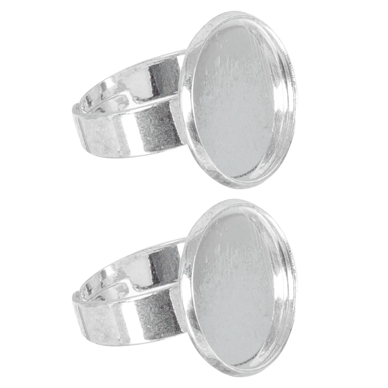 2Pcs Hygienic Eyelash Glue Rings Compact Lightweight Ring Shape Holders for Professional Lash Artists Home Salon Use