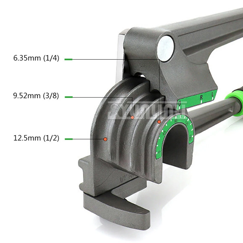 1/4 3/8 5/16 1/2'  Copper Tube Bender 6-12mm Copper Tubing Bender Tube Bending Machine Cold Storage Tube Bending Tool ST-612