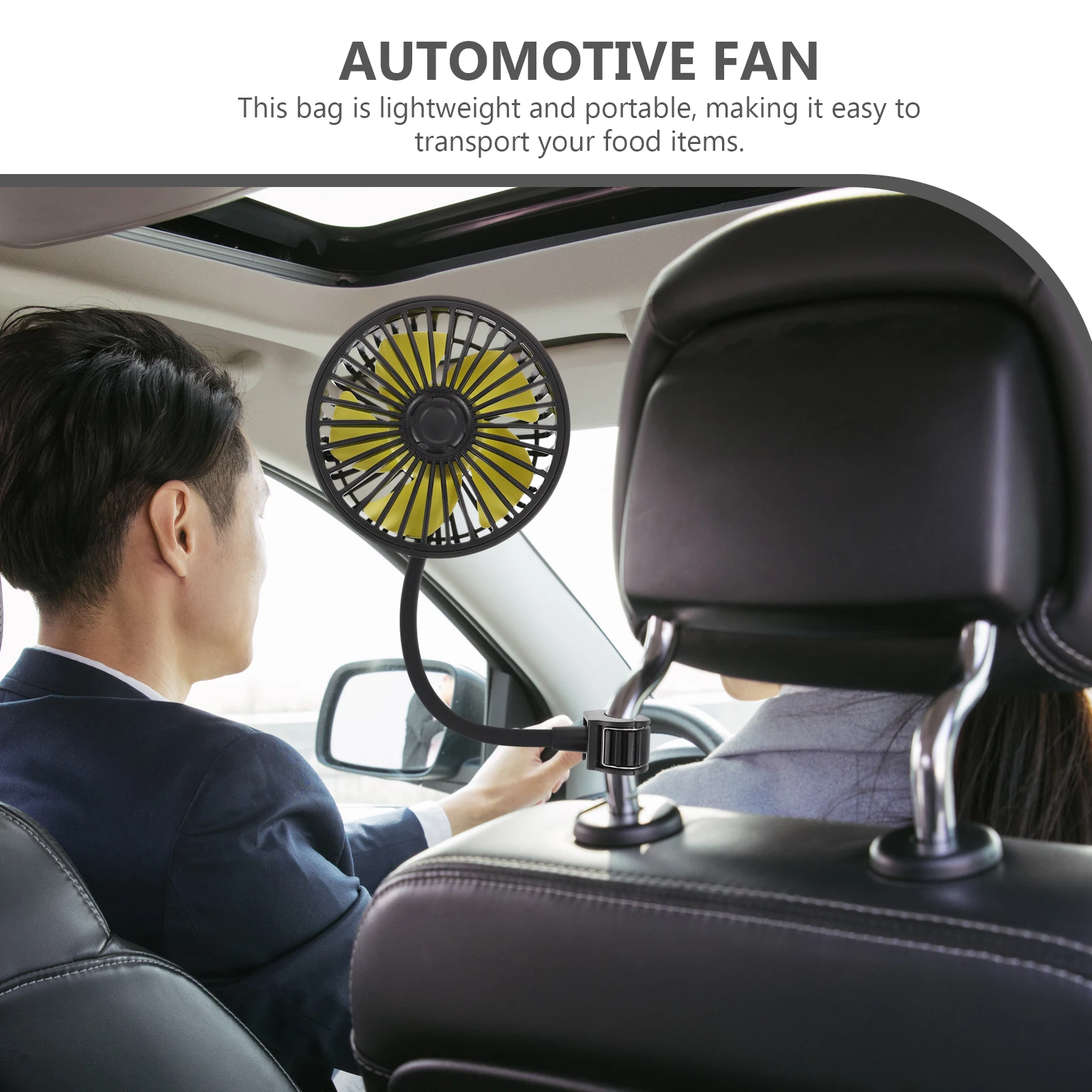

Car Fan Rear Mounted Vehicle Cooler Air Circulation Automotive Backseat Fans Cooling Small