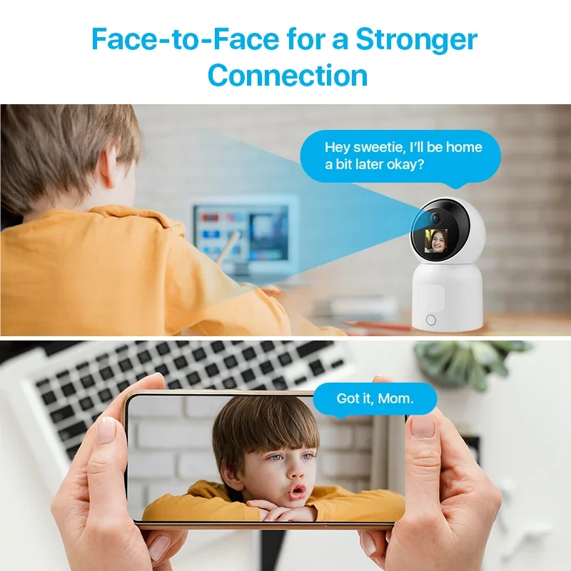 4MP Real-time Video Call  Camera Wifi AI Human Detection PTZ Cams Wireless  de seguridad Night Vision Smart