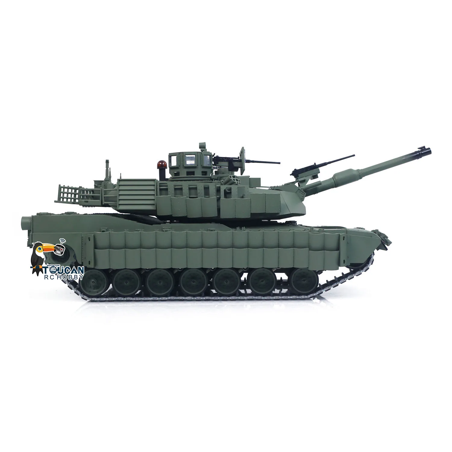 メタル トゥーカン タスク II 1/16 ラジコン戦車 3918 エイブラムス M1A2 IR デュアルフローギアボックス タレット360度回転 バレルリコイル エレベーション