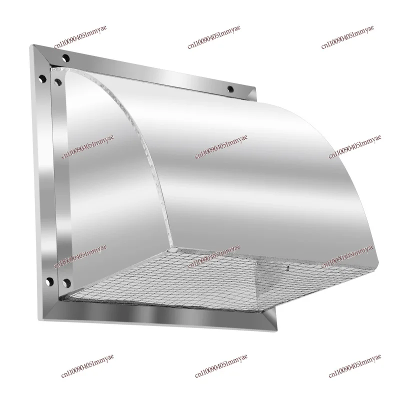 304 Stainless Steel Exterior Wall Windshield Rain Cover Out of Trend Kitchen Row Trend Cap Square