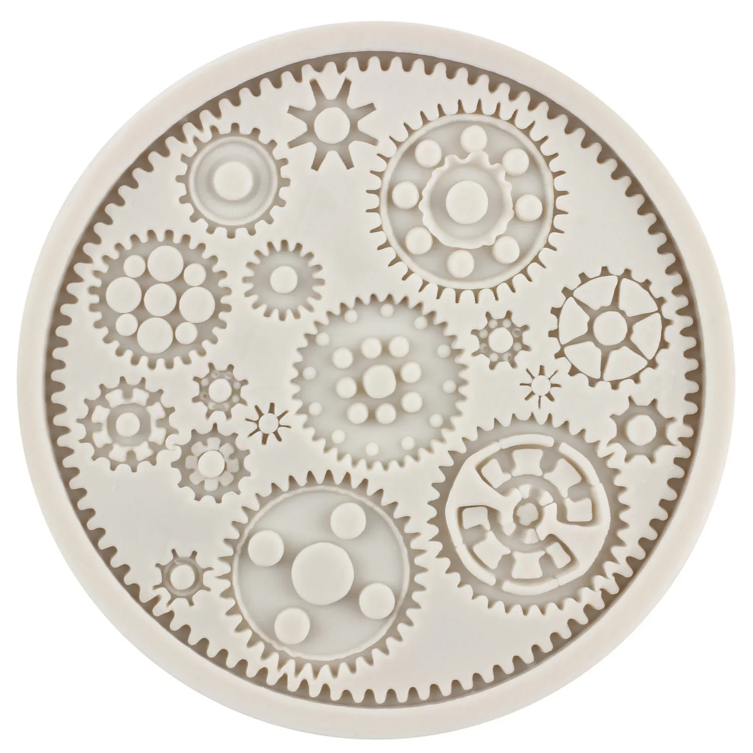 Steampunk Gears Silicone Molds Cupcake Fondant Cake Decorating Tools Cookie Baking Polymer Clay Candy Chocolate Gumpaste Mould