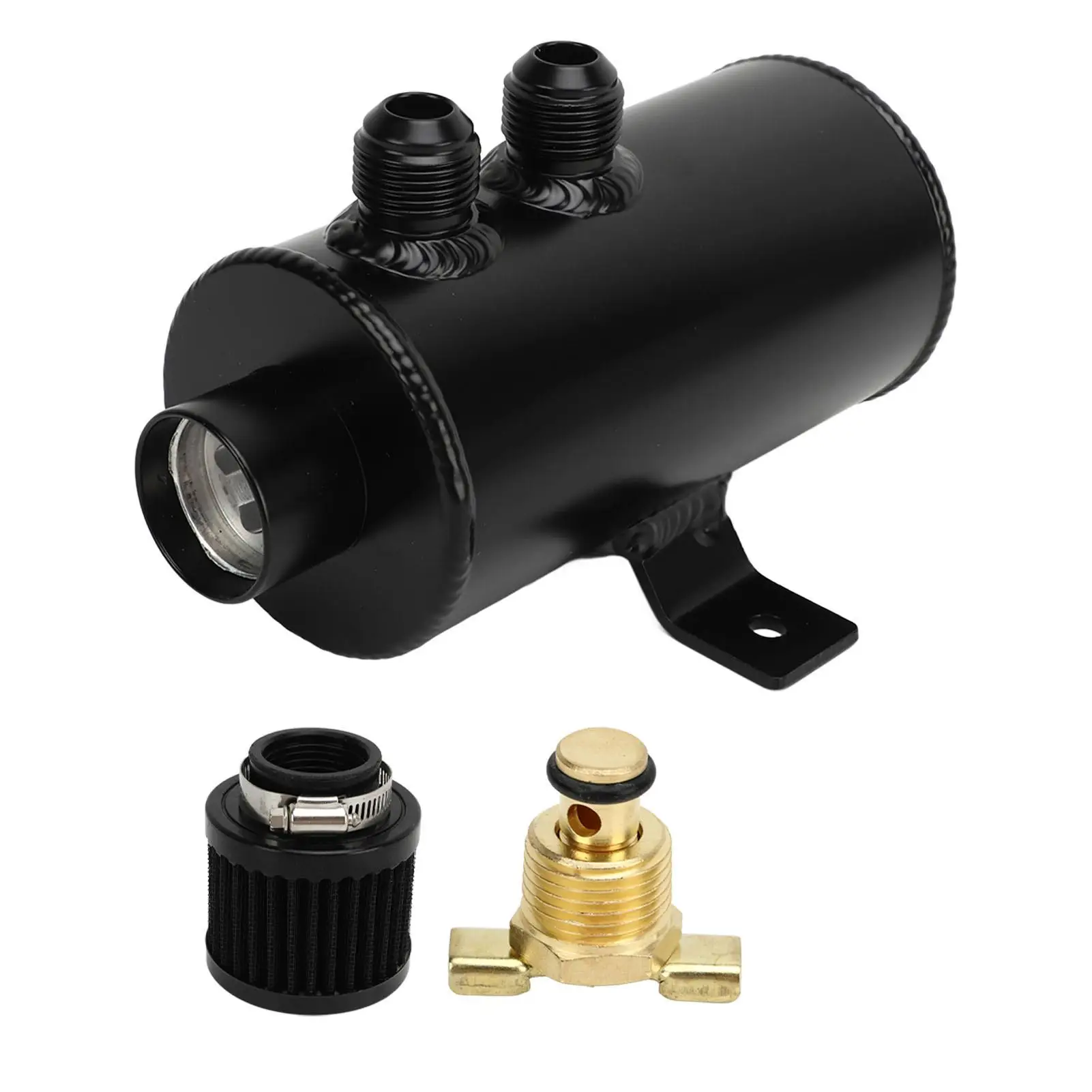 Durable Oil Catch Can & Breather Tank with Filter for Enhanced for car Performance