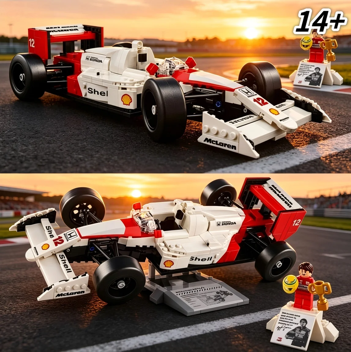 Nuevo 2026 10330 693 Piezas Sena F1 Racing Mp4 Nigel Mansell Adorno de Carreras Regalo Pequeño de Alta Gama