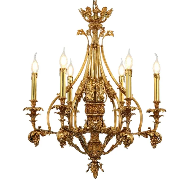 

36 традиционных латунных люстр, ретро антикварные латунные люстры