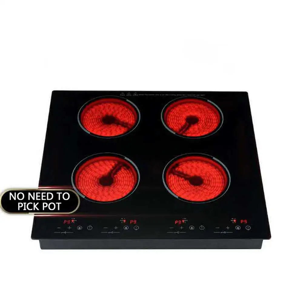 Kitchen Four Head Electric Cooker Cooktops Electric Ceramic Stove Built-in Dual Purpose Electric Stove For Cooking