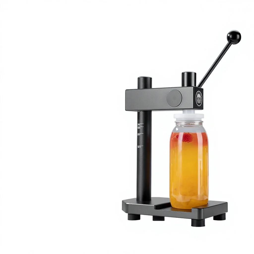 

Manual One-time Can Bottle Sealing Machine Milk Tea Commercial Use Easy Operate Compact Plastic Pressure Sealing Machine