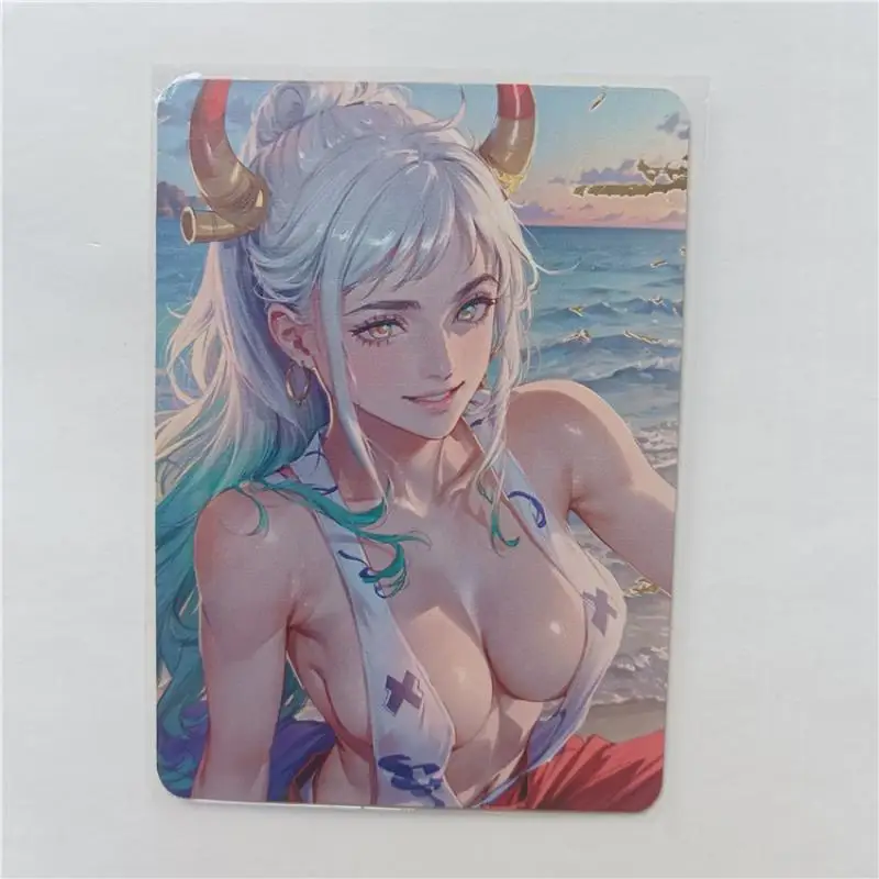 Anime Genshin Impact Ganyu Yae Miko Metal Cards Game Peripheral Essential for Card Lovers Christmas Birthday Gift Toys