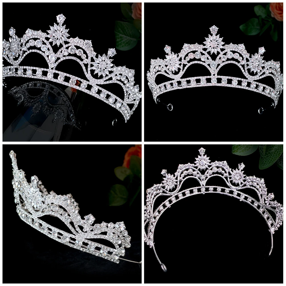 

Rhinestone Crown Hair Accessory Wedding Headband Bridal Headpieces Girls Crowns Shiny Beautiful Comfortable Elegant Charming