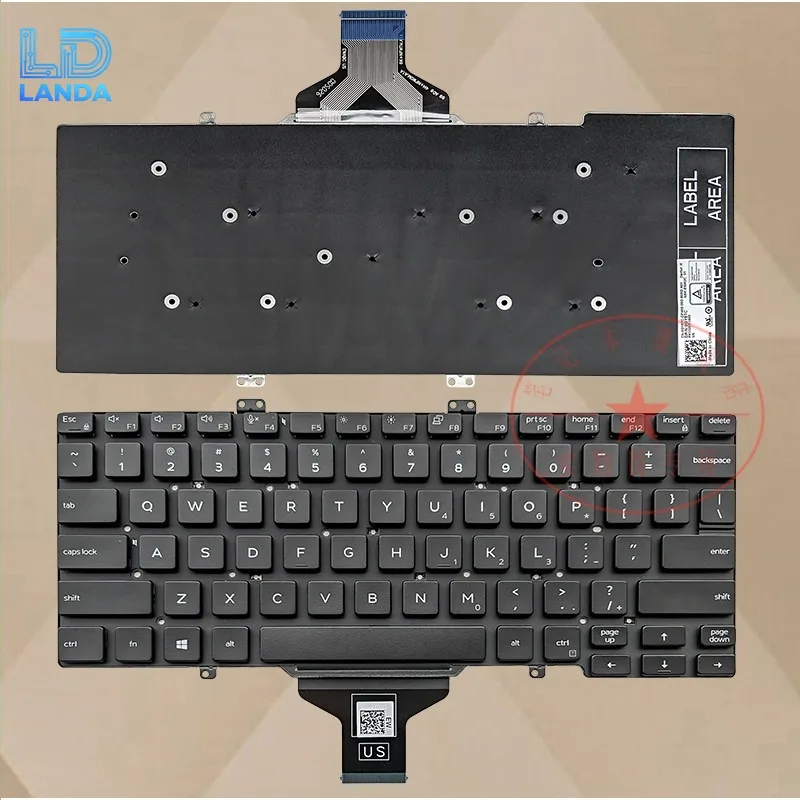 Replacement Laptop Keyboard for Latitude L3400 5400 7400 7410 5410 P98G Durable High Responsiveness Keycaps Easy Installation Fu