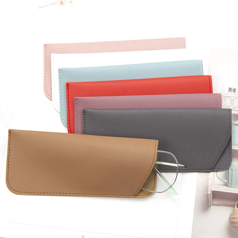 Unisex Glasses Bag PU Leather Protective Sunglasses Cover Case Box Reading Eyeglasses Pouch Eyewear Protector Case Accessories