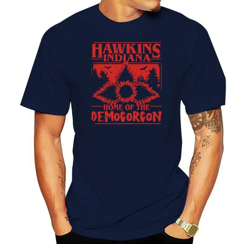 Новинка 2024, Мужская футболка Manateez Hawkins Indiana Home Of The Demogorgon