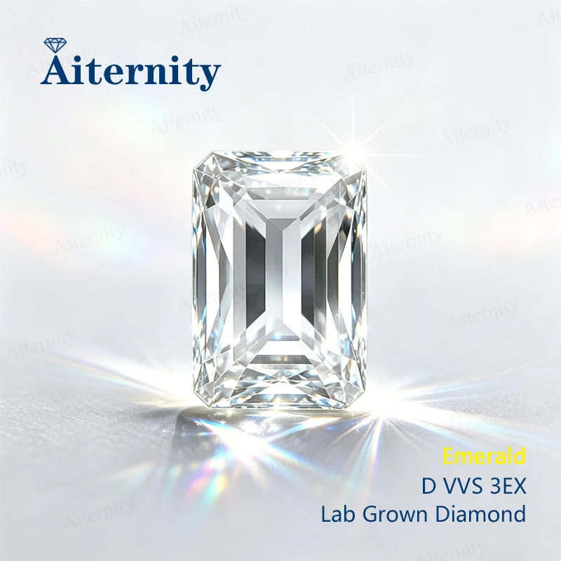 

0.3-5.5ct Real Diamond Emerald cut Lab Grown Diamond HPHT CVD VVS1 Without Certificate for Rings Necklace Diamonds Lab Diamonds