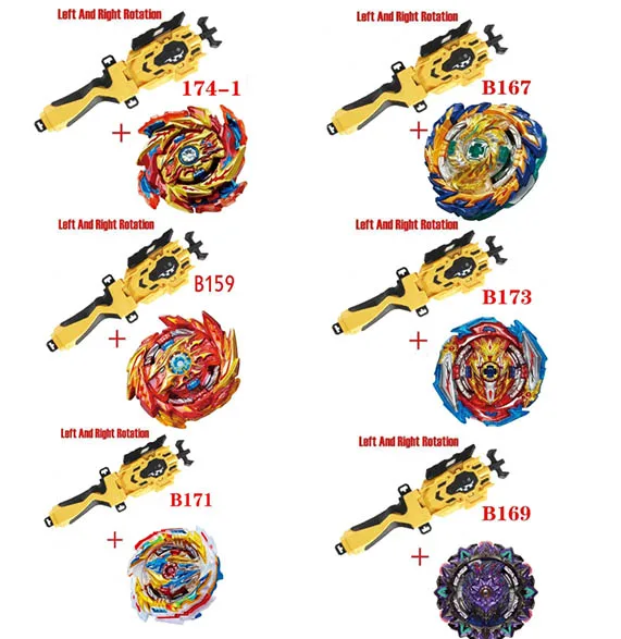 Beyblade Burst Sparking B170-1 B171 B172, lanzador de Metal Booster Bay Starter blade Bayblade Fight Toys