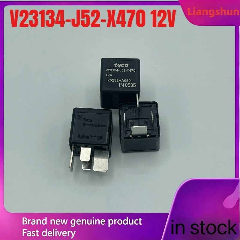 New 5pcs/lot  25232AA090 V23134-J52-X470 12V 4pins automotive relay