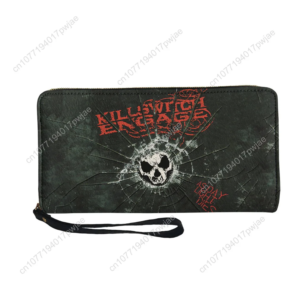 Killswitchs Engages Band Custom Wallet Purse Sprunki Mens Womens Zipper Long Wallets Double Print  Portable Wallet Gift Bag