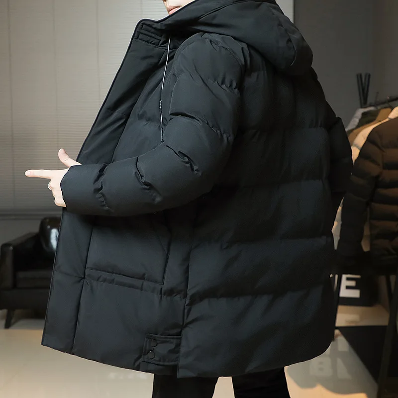 Winter Men's Big Long Cotton Coat Jacket Warm Thick Warm Parka Outwear Plus Size 8XL Heavy Duty Cold Weather Winter Clothes Men