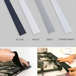 Distinctive Flexible Stove Counter Gap Cover Silicone Rubber Kitchen Oil-gas Slit Filler Heat Resistant Mat Oil Dust Water Seal