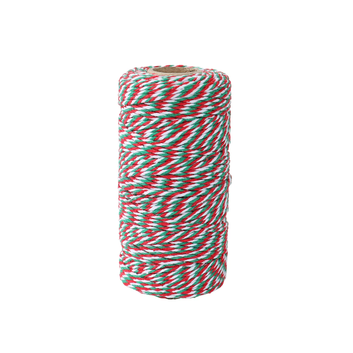 100M Red Green White Cotton Rope 10yards Bakers Twine String Cotton Thread for Home Decor Handmade DIY Christmas Gift Wrapping