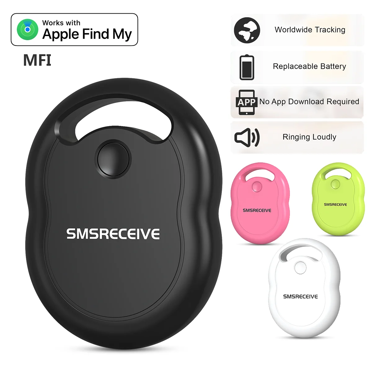 

Анти-потерянный трекер, искатель ключей для домашних животных/велосипедов/сумок, умный Bluetooth GPS-трекер, воздушная бирка для системы Apple iOS, Find My APP