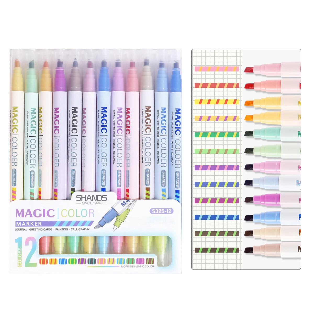 12pcs Double Ended Color Chang - Copic Marker Sketch recension och pris