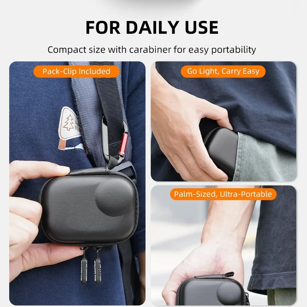 Portable Camera Mini Body Bag Shockproof Lightweight Storage Bag Protective Organizer Case for Insta360 GO Ultra