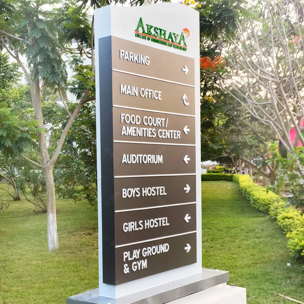 Customize Outdoor Standing Advertising LED Illuminated Pylon Lighting Sign of Petrol Steel Structure