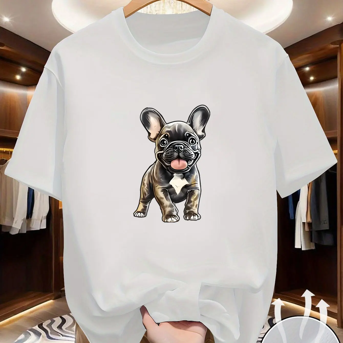 Single Men's Round-neck Short-sleeved T-shirt with Vivid Print. Multi-functional Design. Comfortable, Breathable, Durable. Fashi