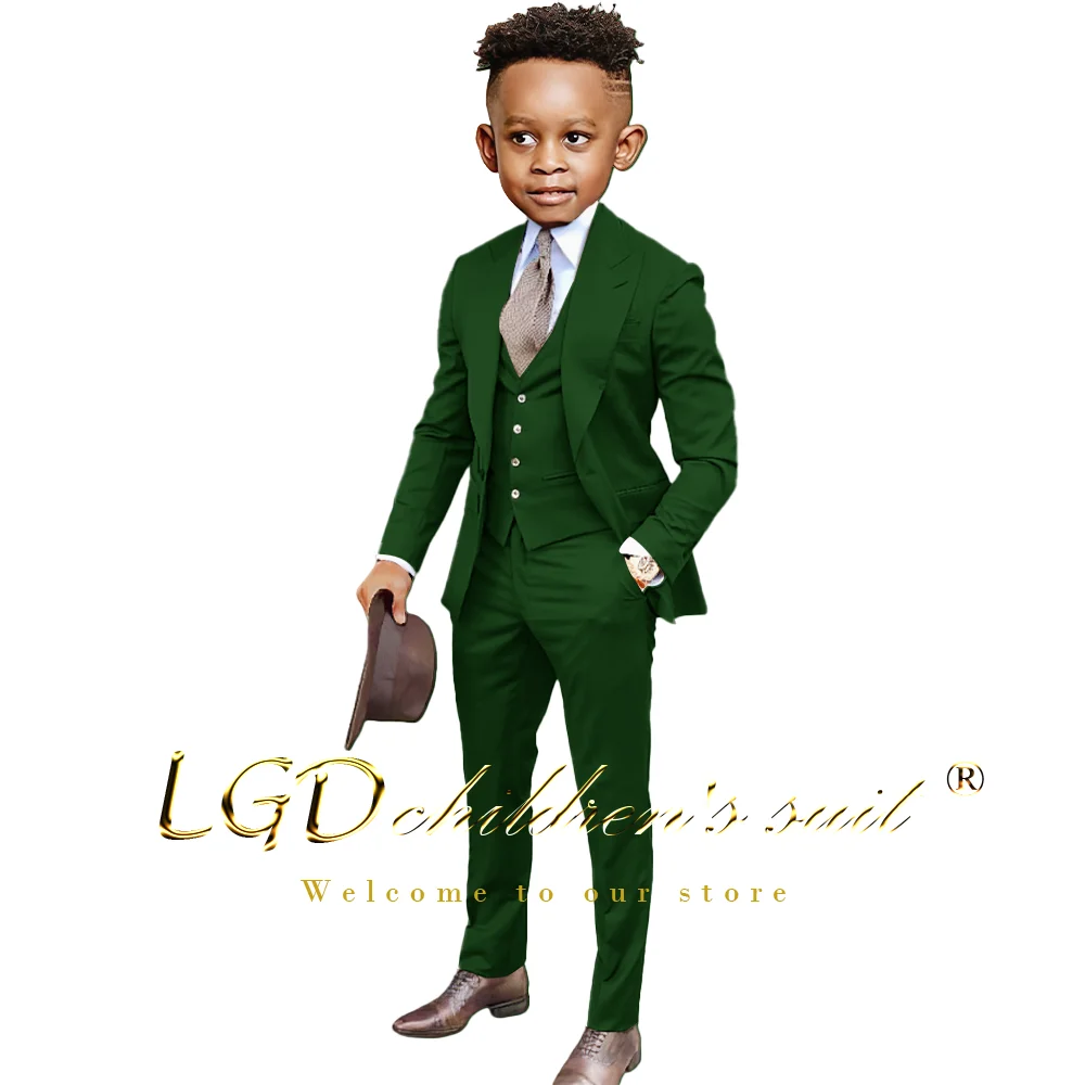 Boys' 3-piece formal suit - ideal for weddings, parties and special occasions, customized suit for children aged 3-16